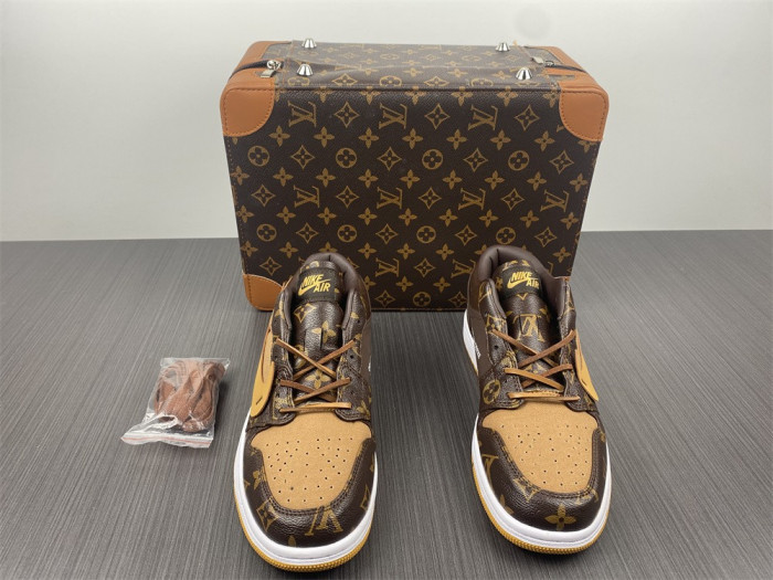 l w x of x air jordan 1 customs aq0818-201