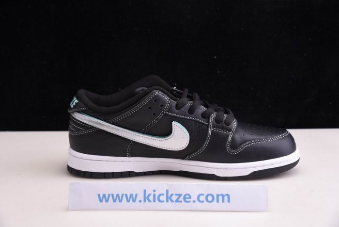 nike sb dunk lof Di*m*nd supply co black Di*m*nd bv1310-001