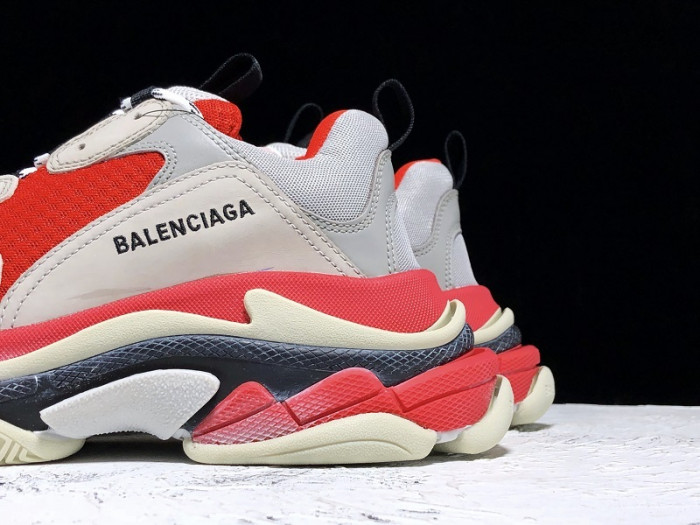 bl triple s trainers clear sole grey glof white 541624 w09oh 1009