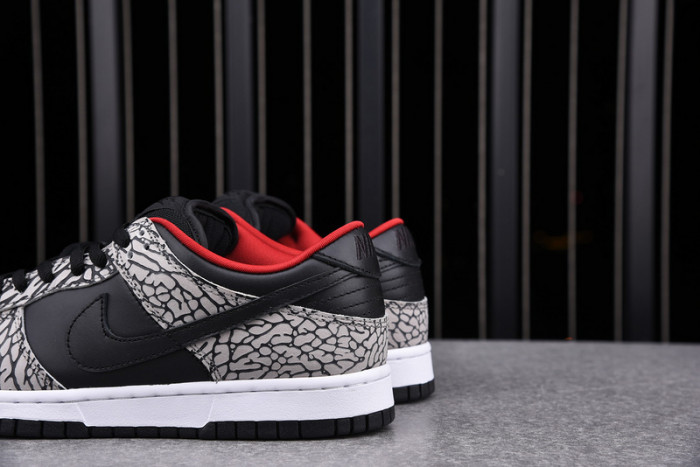 nike dunk sb low s*upre*me black cement 304292-131