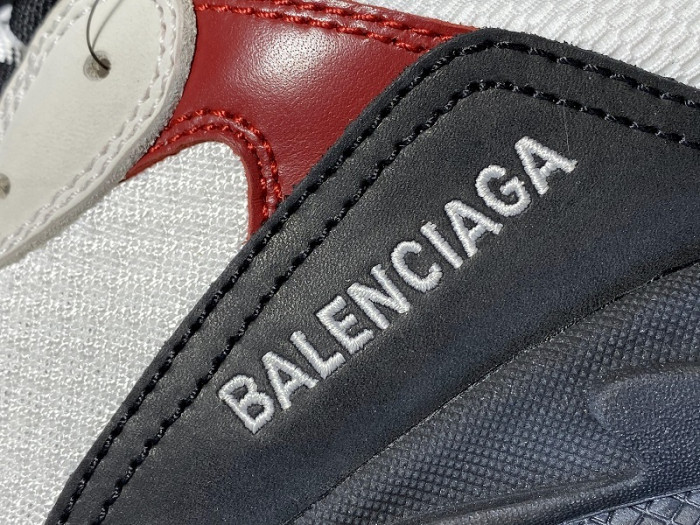 bl triple s trainers clear sole black /brown/ red 541624 w09o1 9000