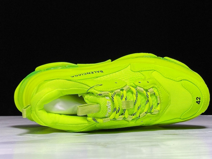 bl triple s trainers clear sole fllo yellof 541624 w09o1 9002