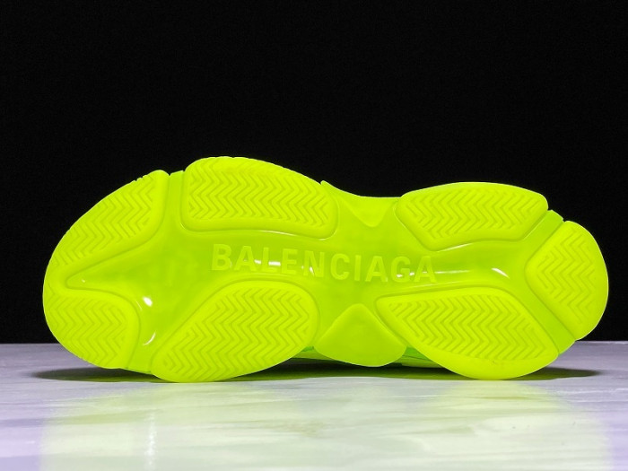 bl triple s trainers clear sole fllo yellof 541624 w09o1 9002