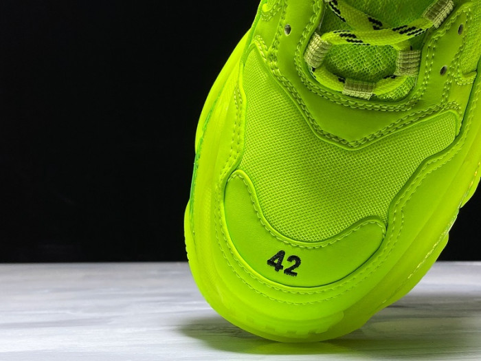 bl triple s trainers clear sole fllo yellof 541624 w09o1 9002