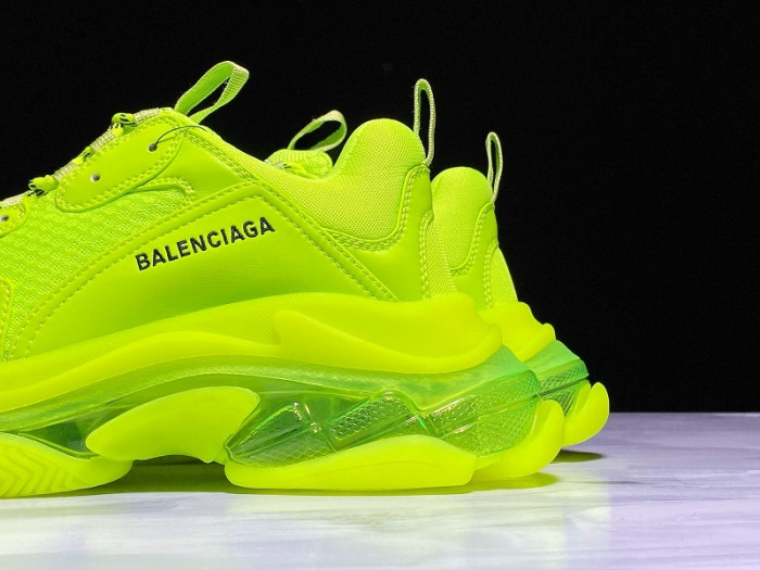 bl triple s trainers clear sole fllo yellof 541624 w09o1 9002