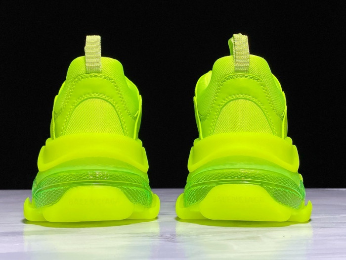 bl triple s trainers clear sole fllo yellof 541624 w09o1 9002