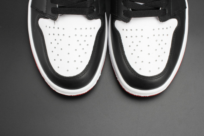 air jordan 1 high og “black toe” white/ black-varsity red mens 555088-125